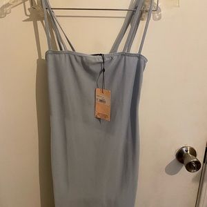 Missguided Light Blue Casual Dress